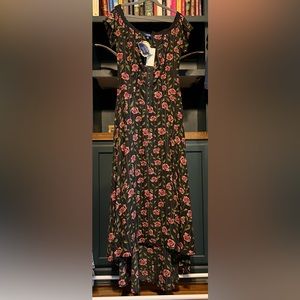 Beauty and the beast floral off the shoulder corset style dress